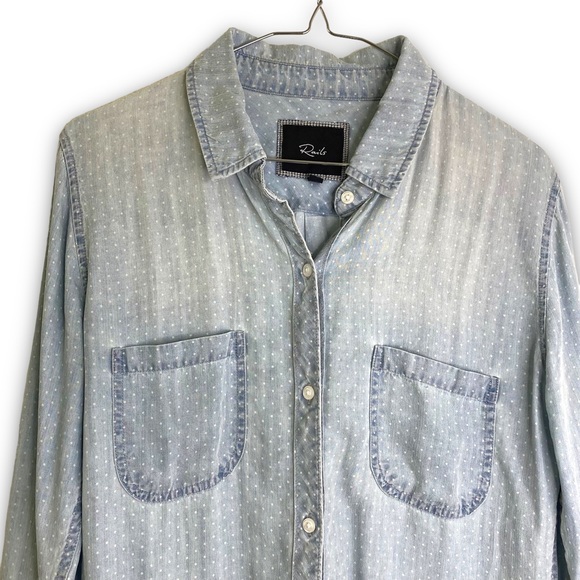 Rails Chambray Button Down Shirt size Small - Picture 2 of 10